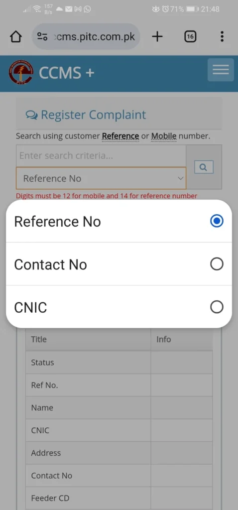 HAZECO Complaint - Search Connection