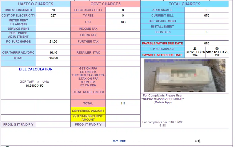 How to Read & Understand Your HAZECO Electricity Bill